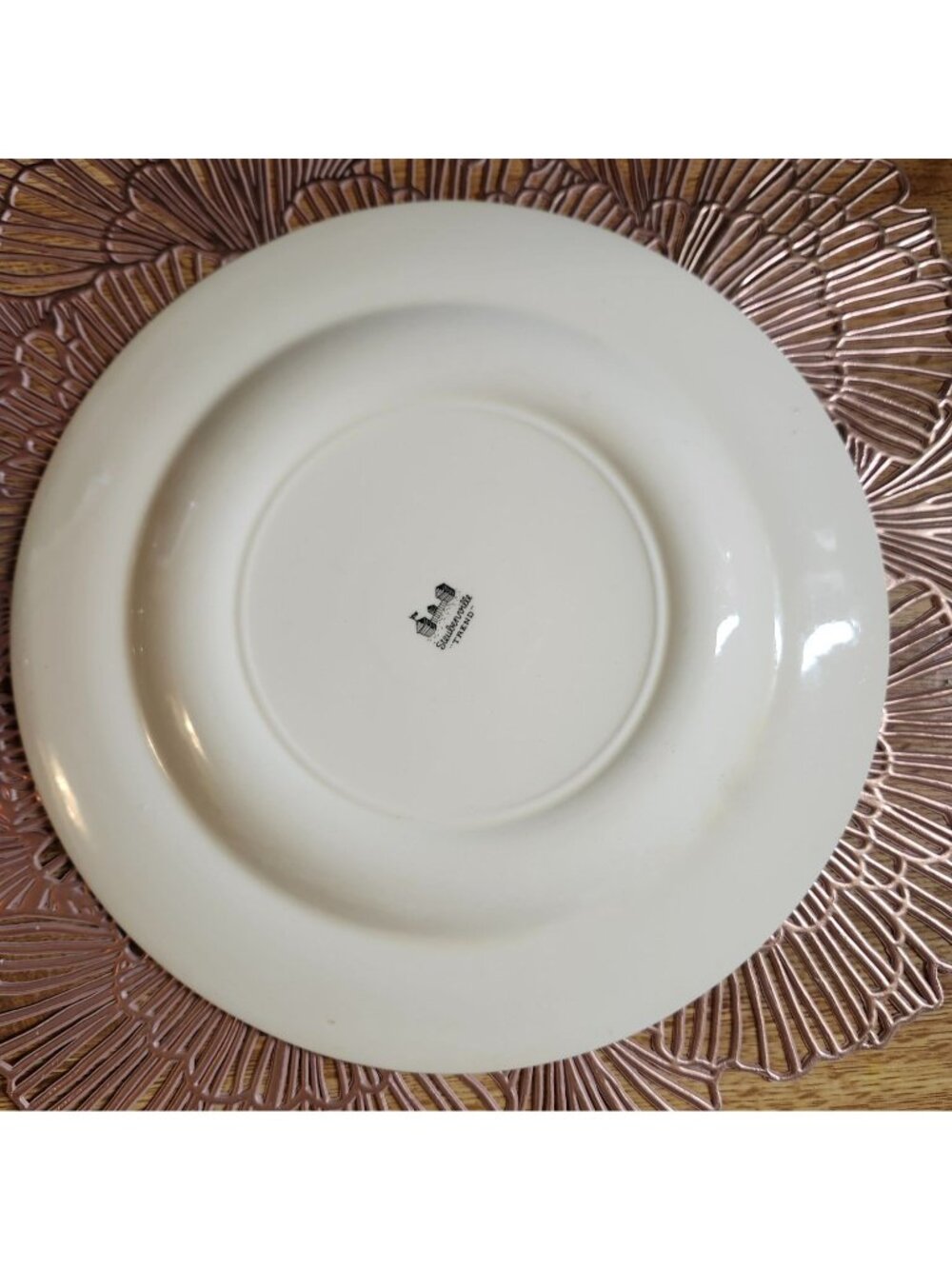 Colorful Mismatched China Dinner Plates ~10" Porcelain Eclectic Set of 4 - Picture 6 of 11